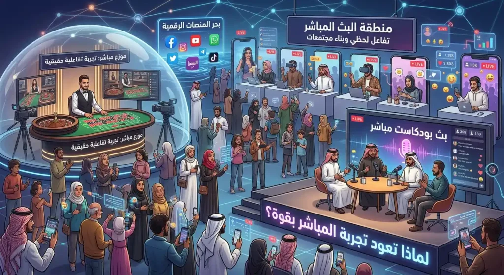 لماذا تعود تجربة المباشر بقوة في العالم الرقمي